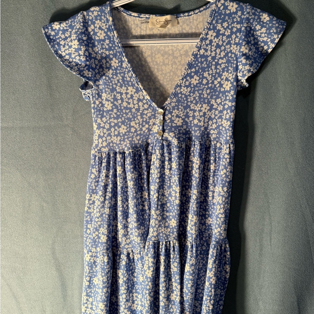 Jessica Simpson Blue Floral Kids Dress